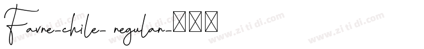 Favre-chile- regular字体转换